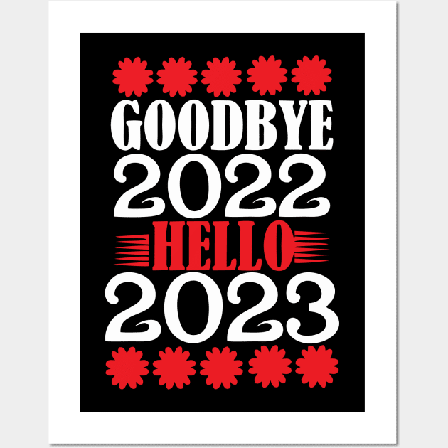 HAVE A MERRY CHRISTMAS - HAPPY NEW YEAR 2023 Wall Art by levelsart